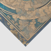 Vintages Elegantes Jugendstil Seidenpapier (Ausschnitt)