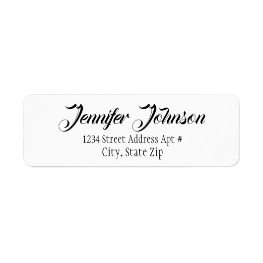 Vintages, elegantes Kalligrafie-Script schwarz und (Vorne)