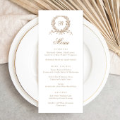 Vintages elegantes Olive Oak Menükarte