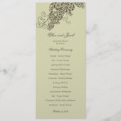 Vintages elegantes Paisley-Hochzeitsprogramm Programm (Vorderseite)