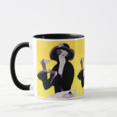 Vintages elegantes Party "Drinking Afternoon Tea" Tasse (Links)