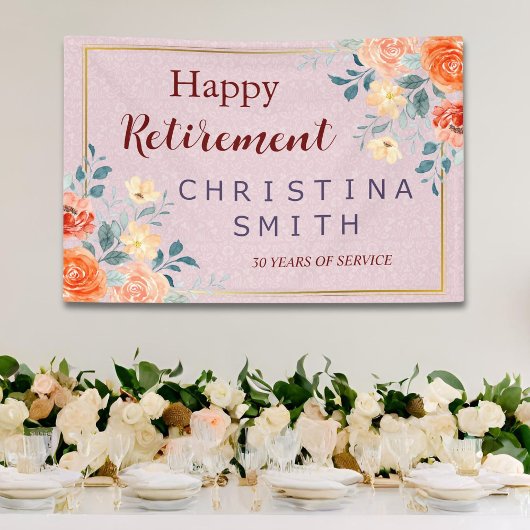 Vintages elegantes Party für Aquarellbilder Banner