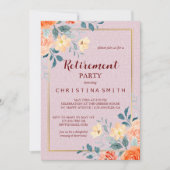 Vintages elegantes Party für Aquarellbilder Einladung (Vorderseite)