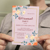 Vintages elegantes Party für Aquarellbilder Einladung