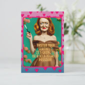 Vintages Elegantes Skript | Hübsches Zitat von Fra Karte (Stehend Vorderseite)