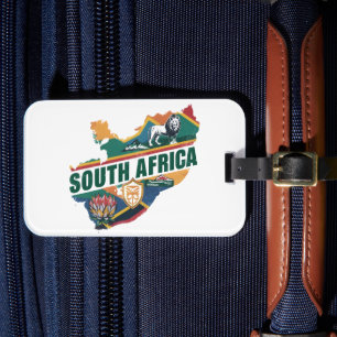 Vintages Elegantes Südafrika Reisen Souvenir Gepäckanhänger
