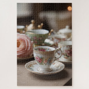 Vintages Elegantes Teacup Puzzle