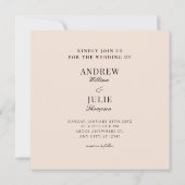 Vintages, elegantes Wappen Einladung (Rückseite)