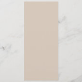 Vintages elegantes Wappen mit Blumenblättern Hochz Menükarte (Rückseite)