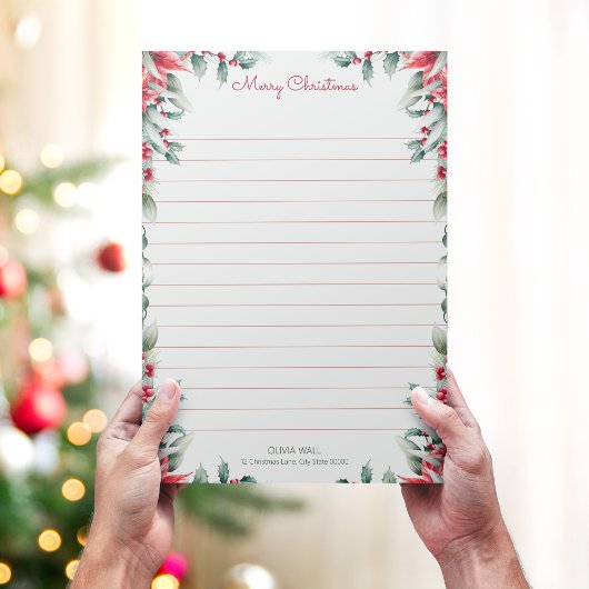 Vintages, elegantes Weihnachtsbuch in Foliage Gree