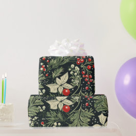 Vintages elegantes Weihnachtsmuster-Papier Geschenkpapier