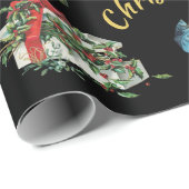 Vintages elegantes Weihnachtswrapping Paper Geschenkpapier (Rolleneckpunkt)