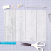 Vintages, elegantes Weißholzkorn-Dekorelement Seidenpapier (Handwerk)