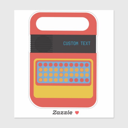 Vintages, elektronisches Spielzeug Aufkleber (Blatt)