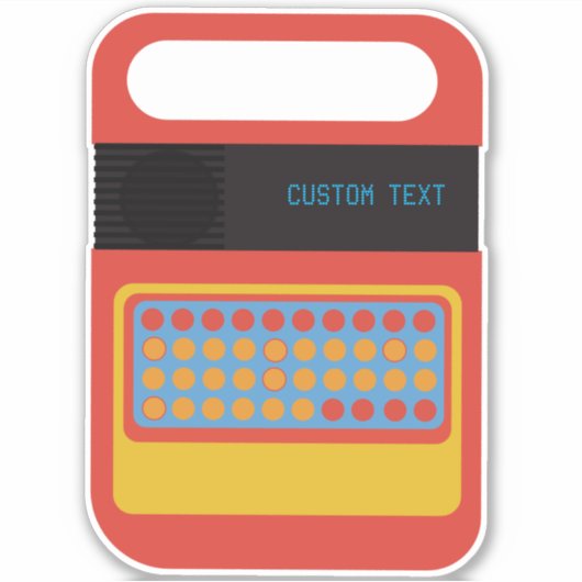 Vintages, elektronisches Spielzeug Aufkleber (Vorderseite)