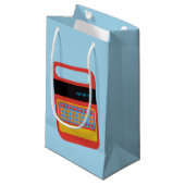 Vintages elektronisches Sprechen und Schreibzeug Kleine Geschenktüte (Vorderseite Schrägansicht)