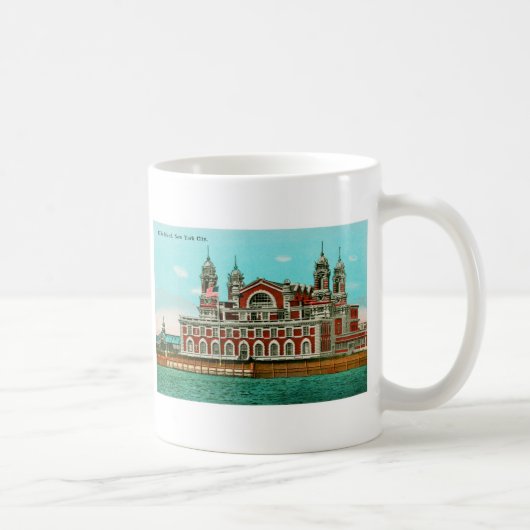 Vintages Ellis Island, New York City Kaffeetasse (Rechts)