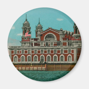 Vintages Ellis Island, New York City Magnet