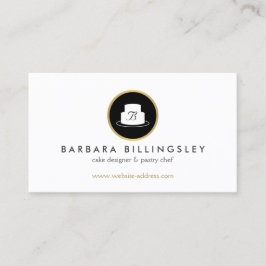 Vintages Emblem-Logo-Bäckerei II Visitenkarte