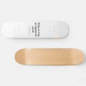 Vintages Emerson-Glück-Inspirational Zitat Skateboard (Horizontal)