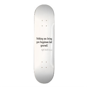 Vintages Emerson-Glück-Inspirational Zitat Skateboard