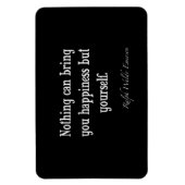 Vintages Emerson Happy Inspiration Zitat Magnet (Vertikal)