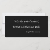 Vintages Emerson Inspiration Zitat - individuell a (Vorderseite)