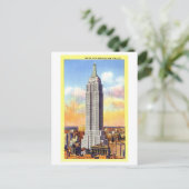 Vintages Empire State Gebäude Postkarte (Stehend Vorderseite)