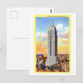 Vintages Empire State Gebäude Postkarte (Vorne/Hinten)