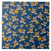 Vintages Engel Fliese (Vorderseite)