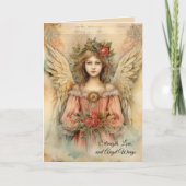 Vintages Engel für jeden Anlass individuell anpass Karte (Vorderseite)