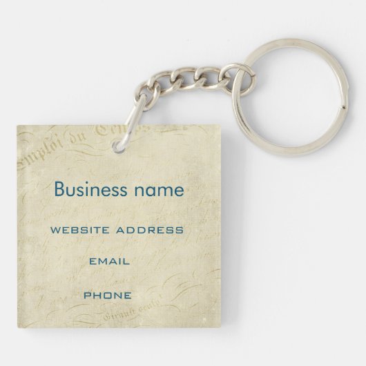 Vintages Engel Schlüsselanhänger (Rückseite)