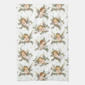 Vintages Engelmuster Geschirrtuch (Vertikal)