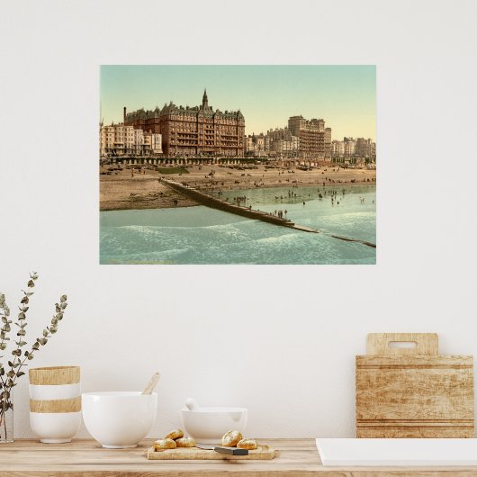 Vintages England, Brighton Beach Poster (Küche)