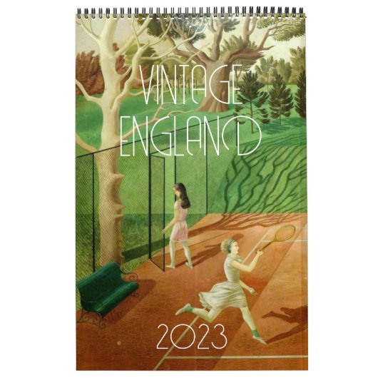 Vintages England Landschaft, Retro Kalender (Titelbild)