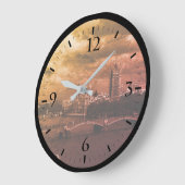 Vintages England London Die Themse Große Wanduhr (Winkel)