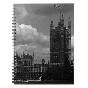 Vintages England - Parlament in London - 70er Notizblock