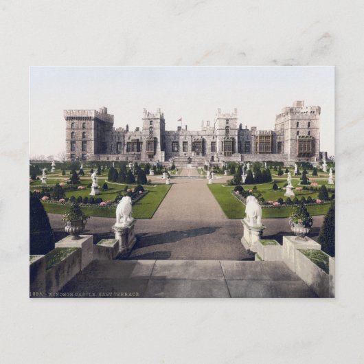 Vintages England, Schloss Windsor Royal Postkarte (Vorderseite)