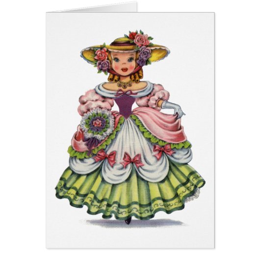 Vintages englisches Mädchen in Elizabethan (Vorne)