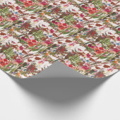 Vintages Ensemble für Pflanze Geschenkpapier (Ecke)