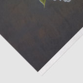 Vintages Entbeinen im Blumenzinnenton Seidenpapier (Ausschnitt)