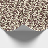 Vintages Enten- und Gänsemuster Geschenkpapier (Ecke)