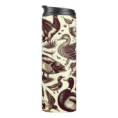 Vintages Enten- und Gänsemuster Thermosbecher (Nach rechts gedreht)