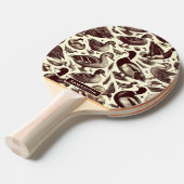 Vintages Enten- und Gänsemuster Tischtennis Schläger (Vorderseite)