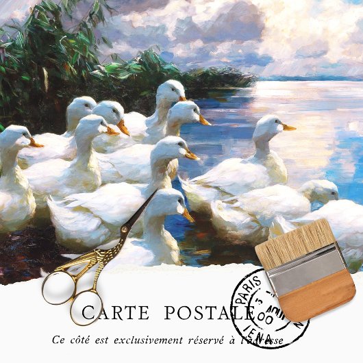 Vintages Entengewebe Seidenpapier