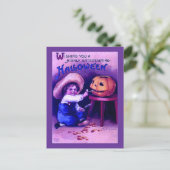 Vintages Entertainment Halloween Postkarte (Stehend Vorderseite)