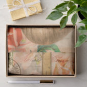 Vintages Entpackungs-Tissue Paper Seidenpapier (Geschenk)