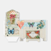 Vintages Ephemera Collage-Design Geschenkschachtel (Ungefaltet)