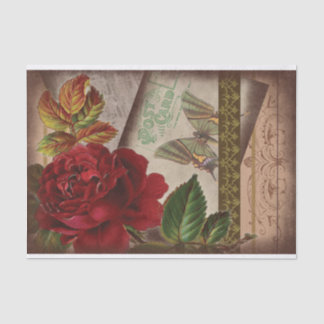 Vintages Ephemera Collage Shabby Chic Seidenpapier