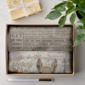 Vintages Ephemera Decoupage Seidenpapier (Geschenk)